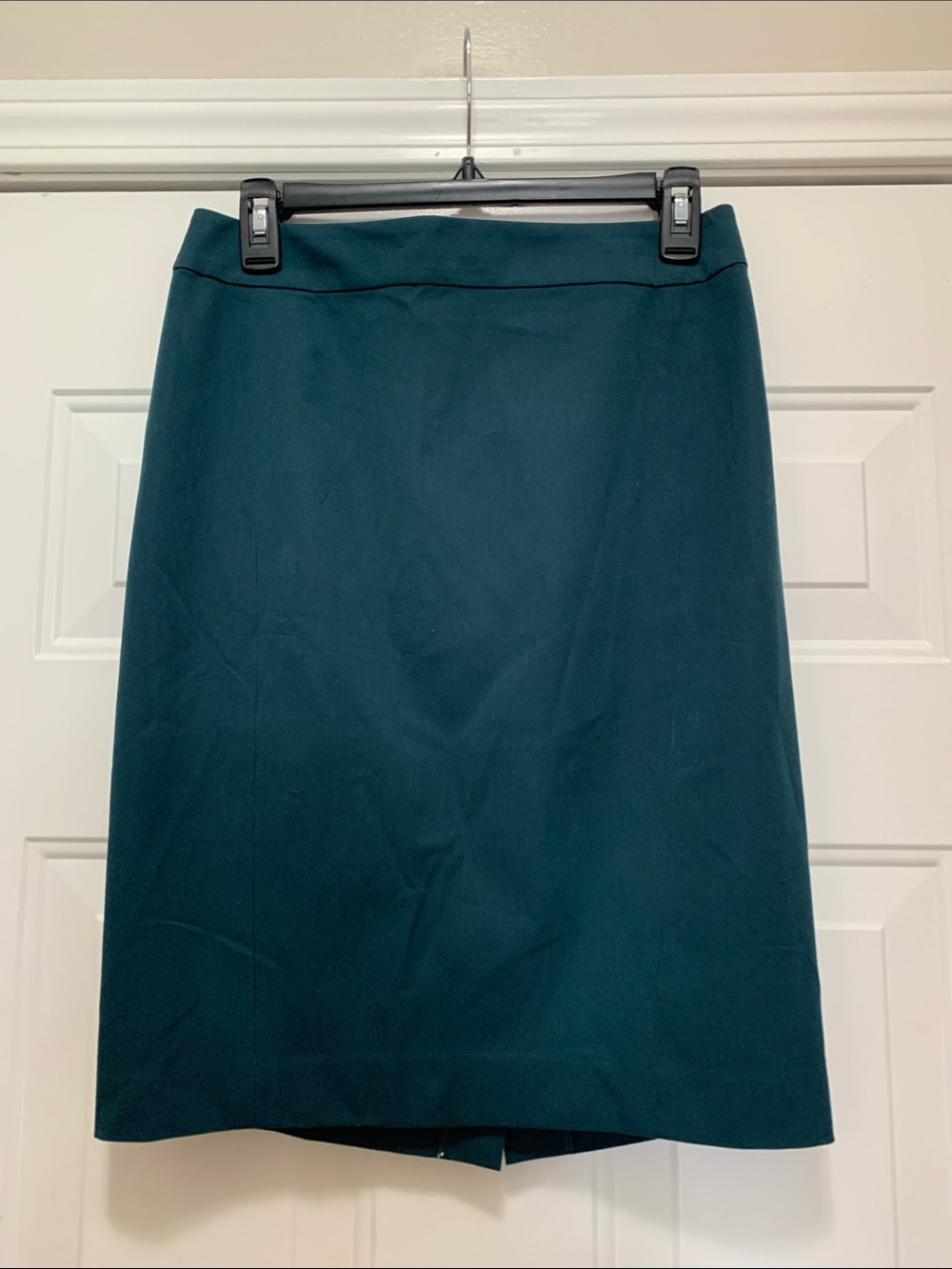 3/$15 LOFT Teal Cotton Blend Pencil Skirt Size 4